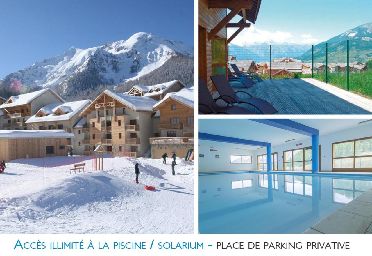 Les Orres 1800 Appartement 4 P Jacuzzi Balneo Prive Vue Piste Piscine Residence Zewnętrze zdjęcie